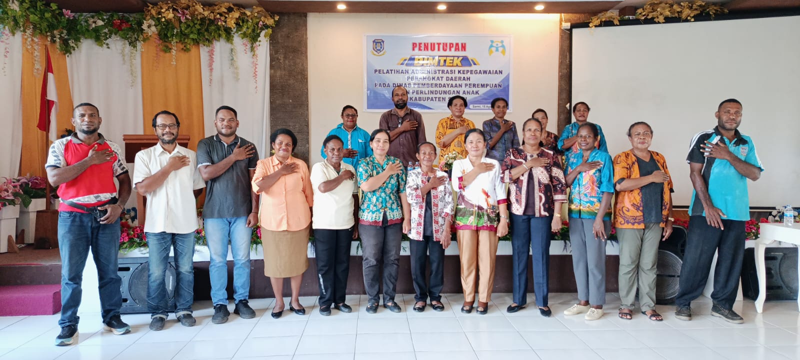 DP3A Sarmi Perkuat Tata Kelola Administrasi Kepegawaian Lewat Bimtek