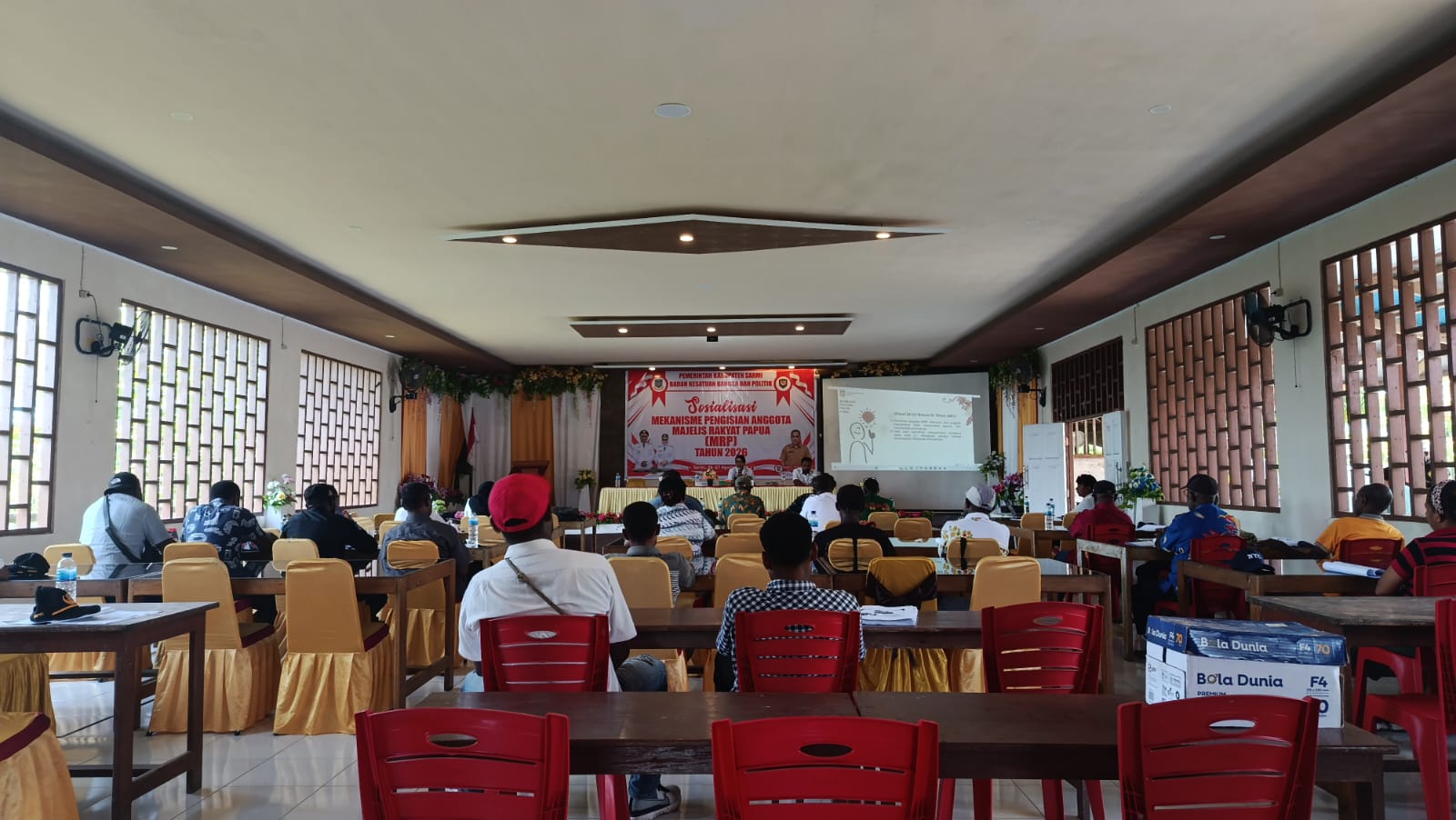 Pemkab Sarmi Gelar Sosialisasi Pengisian Anggota MRP Tahun 2026