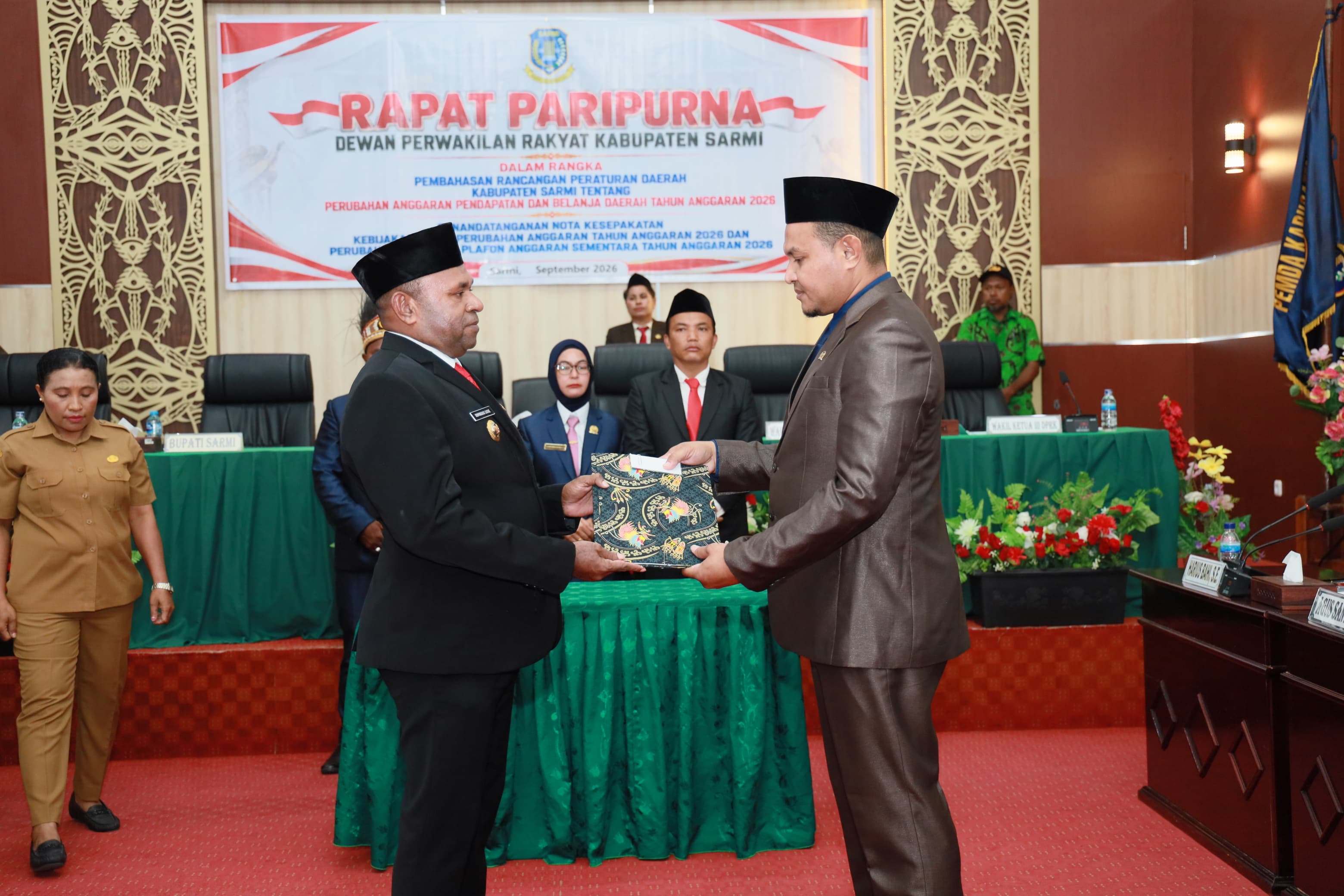 Bupati Sarmi Sampaikan Pengantar Nota Keuangan Perubahan APBD 2026